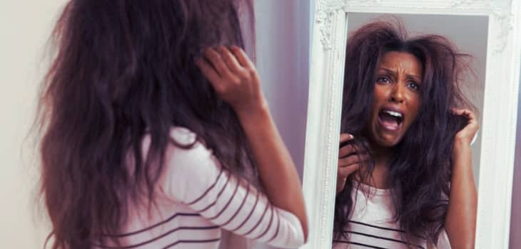 How to fix puffy relaxed hair